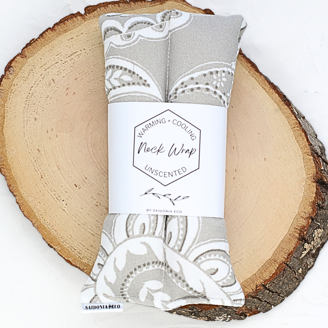 Hot & Cold Neck Wrap - Natural Paisley