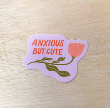 Load image into Gallery viewer, Anxious but cute - Vinyl Mental Health Sticker
