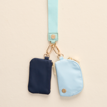 Load image into Gallery viewer, Dynamic Duo Pouch Wristlet - Aqua
