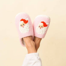Load image into Gallery viewer, Fuzzy Slippers - Santa
