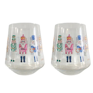Nutcracker Stemless Wine Glass