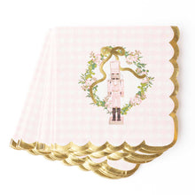 Load image into Gallery viewer, 8 Oak Lane - Sugarplum Gingham Paper Beverage Napkins, 16pk
