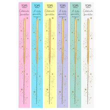 Load image into Gallery viewer, Wish 6.75&quot; Sparkler Card - Celebrate - Gold -Assorted Colors
