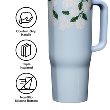 Load image into Gallery viewer, 40oz Rifle Paper Cruiser - Gloss Blue Hydrangea
