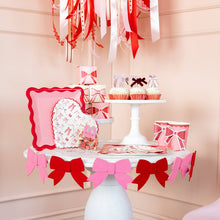 Load image into Gallery viewer, Pink and Red Ric Rac Plate

