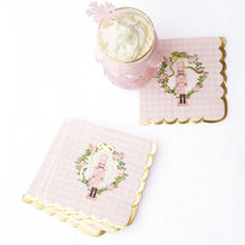 Load image into Gallery viewer, 8 Oak Lane - Sugarplum Gingham Paper Beverage Napkins, 16pk

