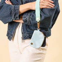 Load image into Gallery viewer, Dynamic Duo Pouch Wristlet - Aqua
