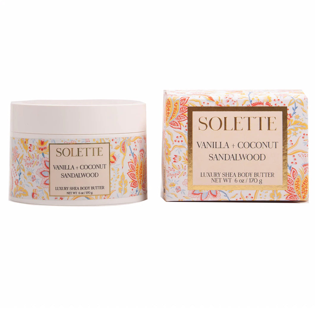 Vanilla + Coconut Sandalwood Luxury Shea Body Butter