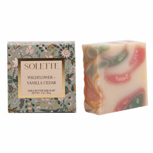 Wildflower + Vanilla Cedar Shea Butter Bar Soap