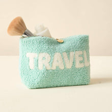 Load image into Gallery viewer, Teddy Pouch - Aqua Travel
