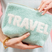 Load image into Gallery viewer, Teddy Pouch - Aqua Travel
