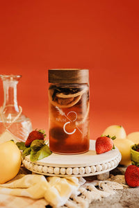 Strawberry Shrub Cocktail Infusion Jar