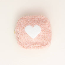 Load image into Gallery viewer, Pink Square Teddy Pouch - Heart
