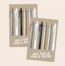 Load image into Gallery viewer, All's Fair In Love and Poetry (TTPD) Swiftie Jotter Set 6 Pack

