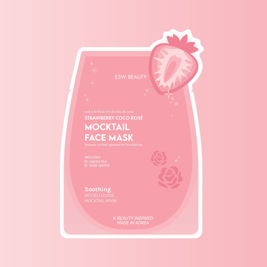 Strawberry Coco Rosé Soothing Biocellulose Mocktail Mask