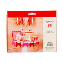 Load image into Gallery viewer, Pink and Red Felt Bow Banner
