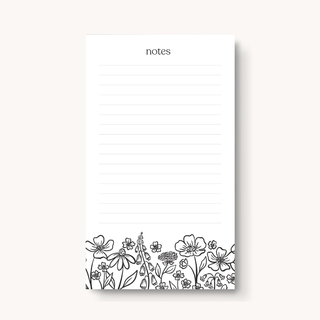 Pressed Floral Lined Notepad
