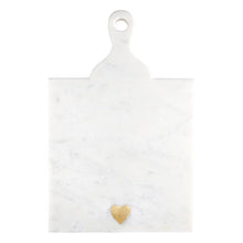 Load image into Gallery viewer, Marble Serving Board with Handle - Heart
