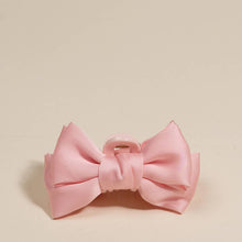 Load image into Gallery viewer, Mini Satin Bow Claw Clip - Blush
