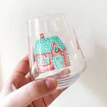 Load image into Gallery viewer, Gingerbread Stemless Wine Glass
