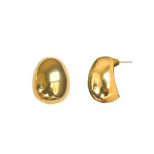 Load image into Gallery viewer, Gold Gumdrop Minimalist Earrings
