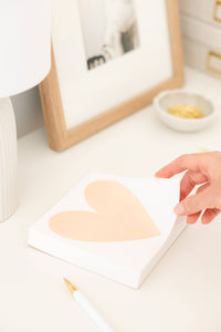 Heart Desk Notepad