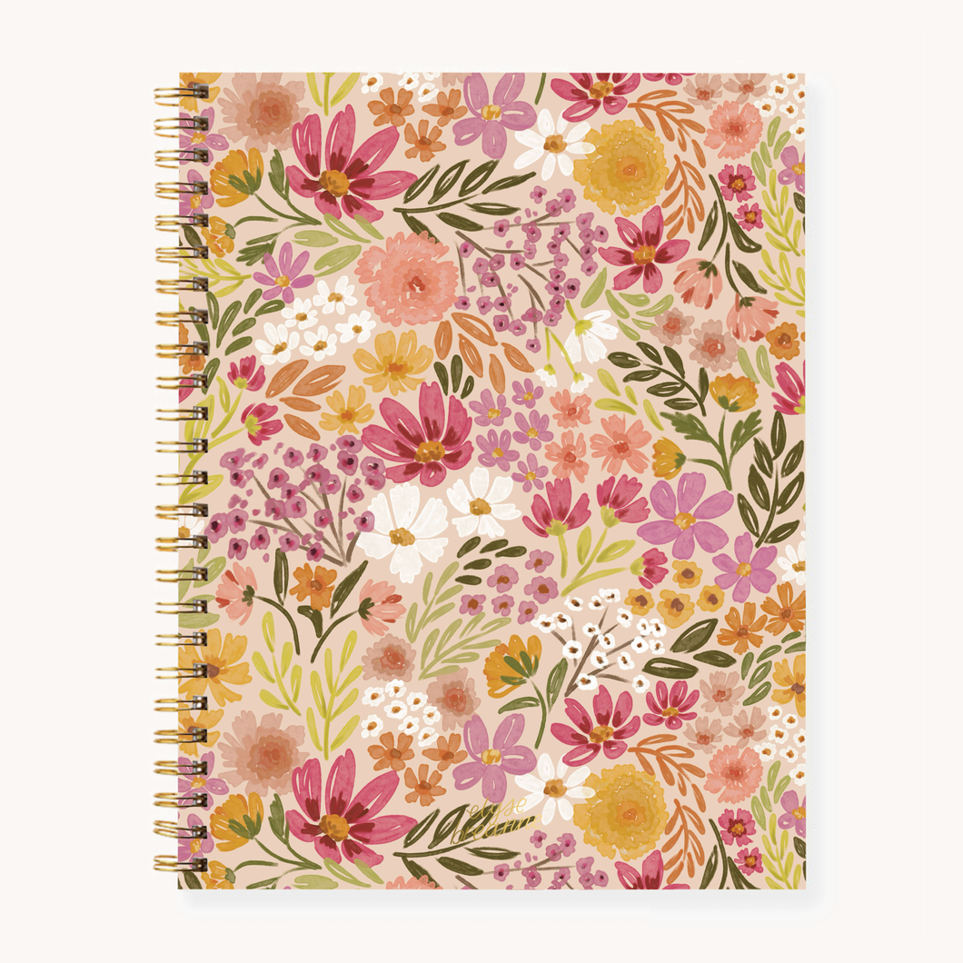 Primrose Petals Softcover Spiral Notebook
