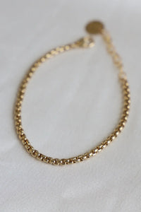 Holland Round Box Chain Bracelet