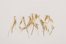 Load image into Gallery viewer, Skinny Gold Cascading Tassel Minimalist Statement Earrings
