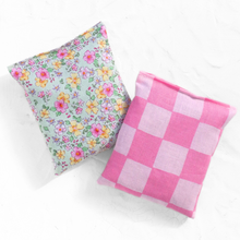 Load image into Gallery viewer, SaidoniaEco - Organic Lavender Sachet Set ⋆ Pink Gingham + Spring Florals
