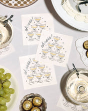 Load image into Gallery viewer, Gold Cheers Coupe Napkins
