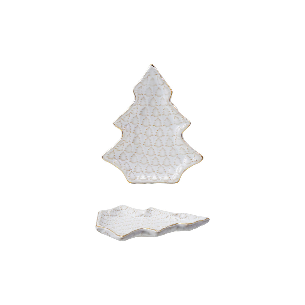White Tree Plate Stoneware Tree Shaped Plate with Trees (Each Will Vary) – Blush Bouquets