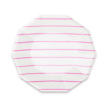 Load image into Gallery viewer, Frenchie Striped Large Plates
