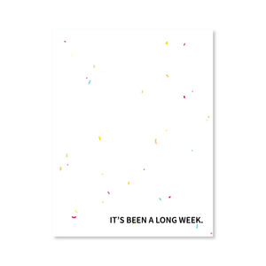 Long Week Notepad - White Flecked