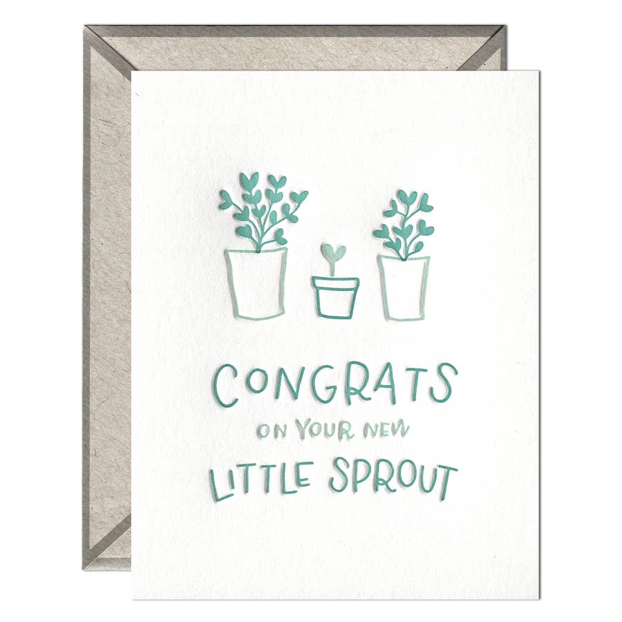 Congrats on Your New Little Sprout Card