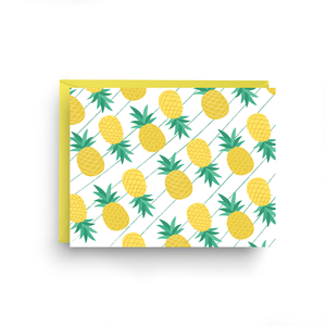 Pineapples Blank Card