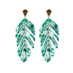 Green Monstera Palm Drops