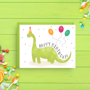 Dinosaur Birthday Card