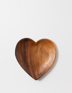 Acacia Wood Heart Tray - 3 Sizes