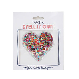 Confetti Heart Sticker