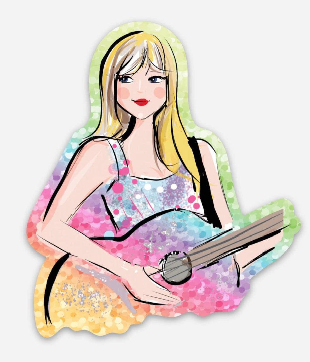 Taylor Swift Glitter Sticker