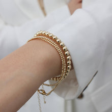 Load image into Gallery viewer, Gold Round Bead Bracelet
