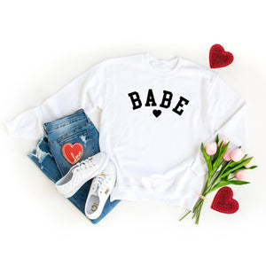 Babe Heart Sweatshirt