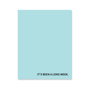 Long Week Notepad - Pink