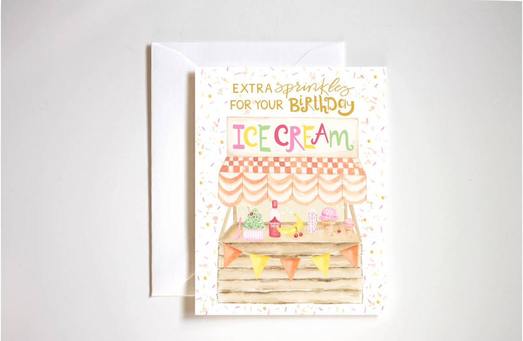 Ice cream birthday card