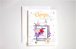 Cheers To You On Your Birthday Greeting Card