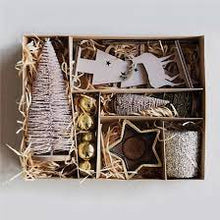 Load image into Gallery viewer, Candle Garden Kit w/ Bottle Brush Trees, Laser Cut Figures, Tealights &amp; Glass Ball Ornaments
