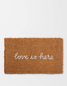 Coco Coir Doormat - Love is Here