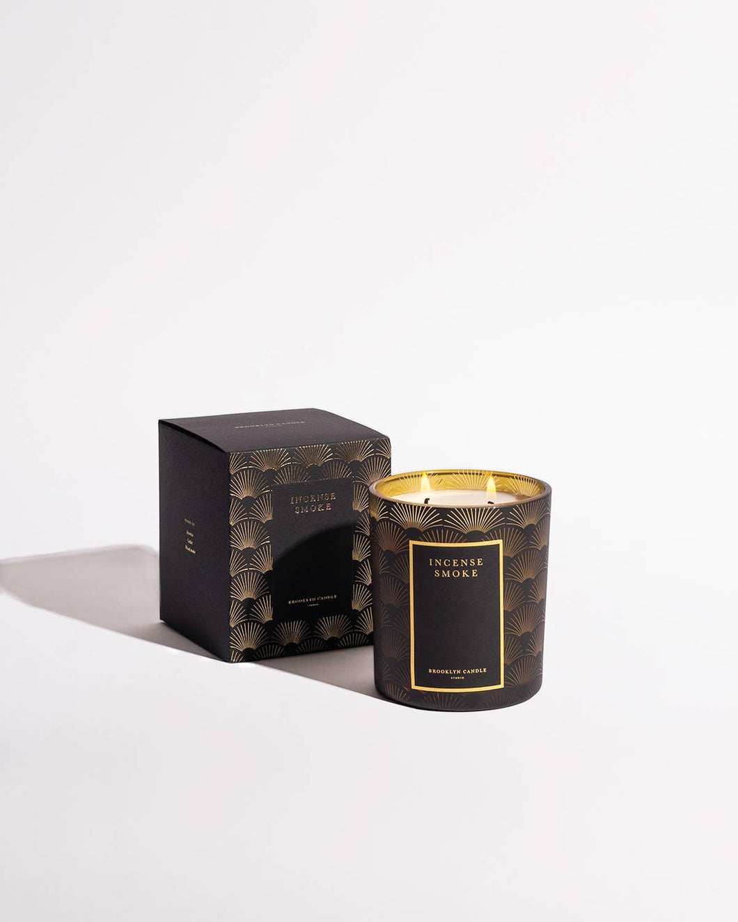 Incense Smoke Black Tie Holiday Candle