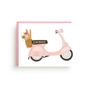 Ciao Bella Vespa Card